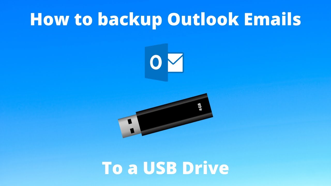 Как создать резервную копию электронной почты Outlook на USB-накопителе с помощью PST-файла