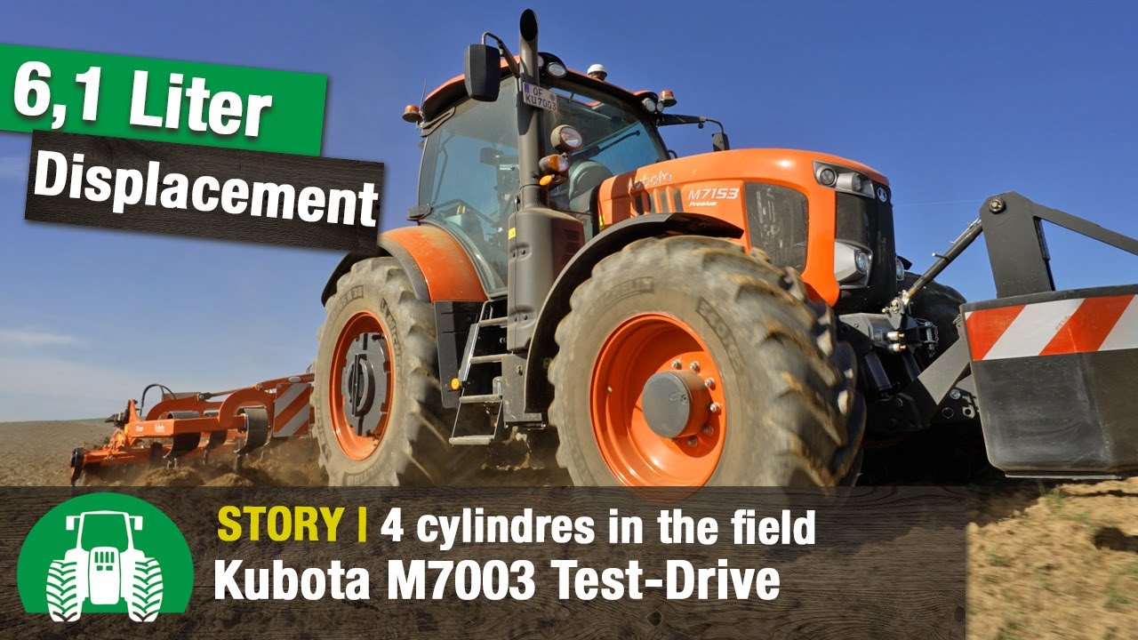 Kubota M7003 Test Drive | Powershift and CVT M7 Tractors in the Field | 4K