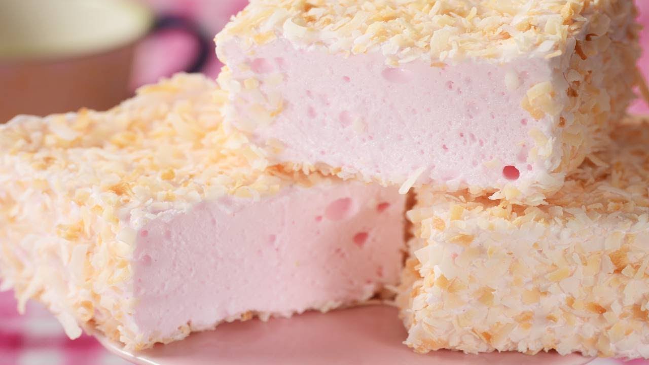 Coconut Marshmallows Recipe Demonstration - Joyofbaking.com