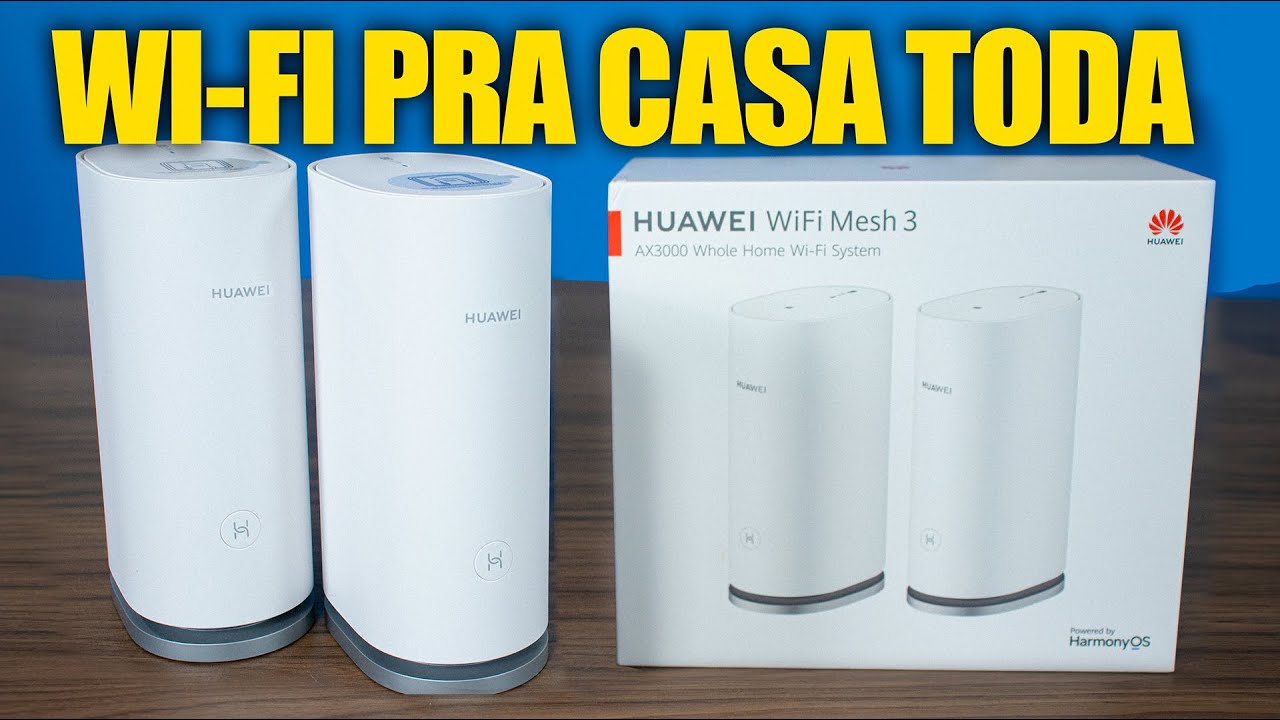 KIT DE ROTEADOR WI-FI MESH FÁCIL DE INSTALAR, HUAWEI WiFi Mesh 3