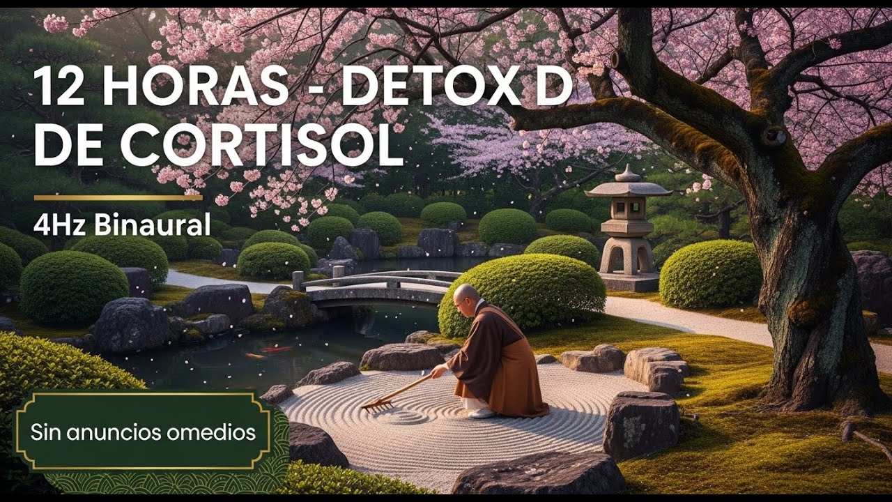 Limpieza Mental Profunda - DETOX DE CORTISOL: Música para BAJAR EL CORTISOL ( 4Hz )