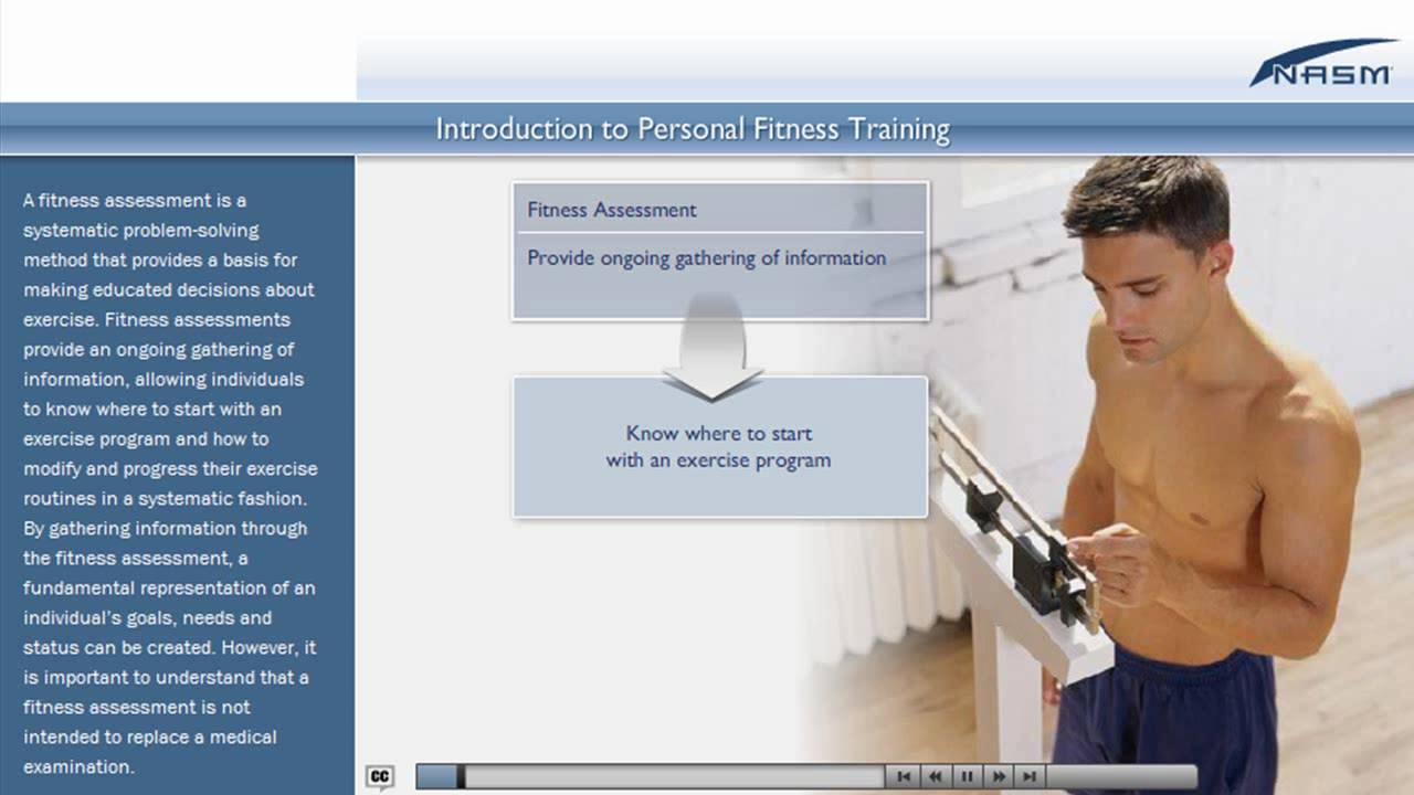 NASM Course Sample: Introduction to Personal Fitness Training (IPFT)