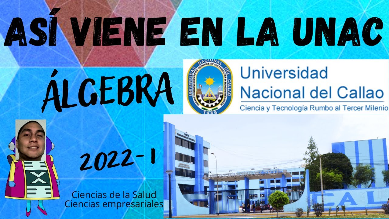 Solucionario UNAC 2022 - Álgebra