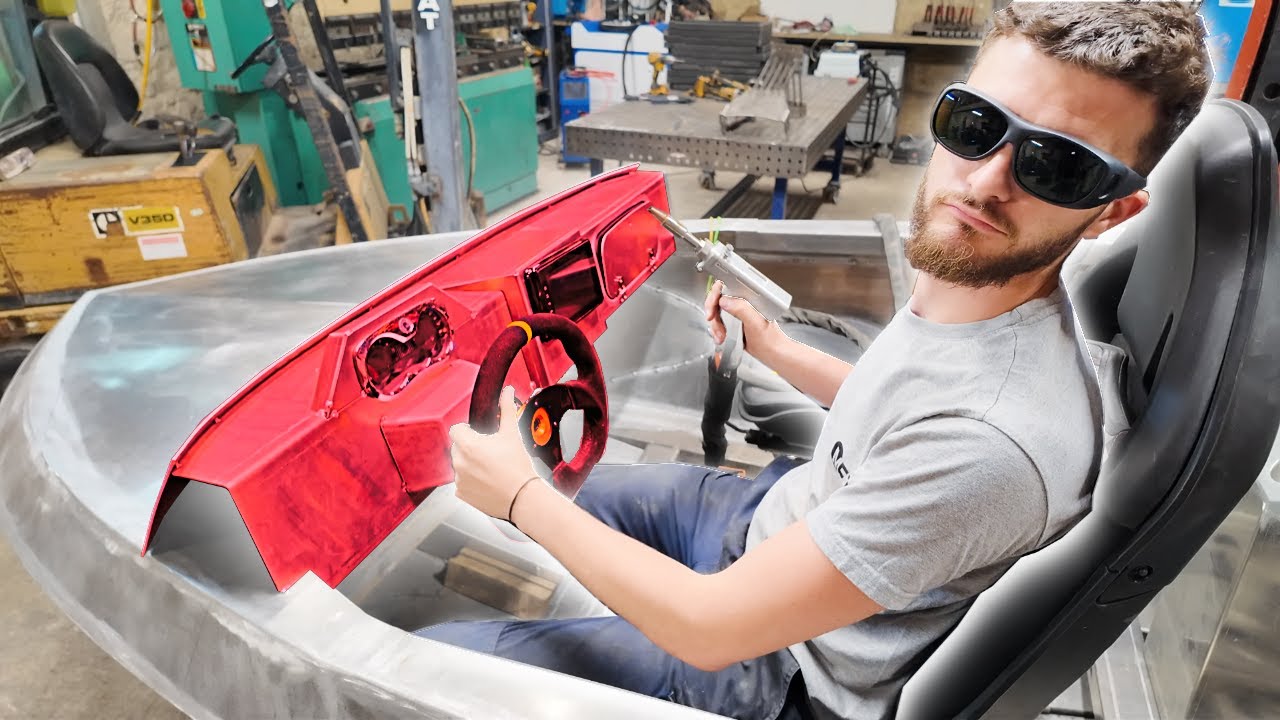 J'attaque le tableau de bord en alu avec mon poste à souder laser – Jet Boat Partie 12
