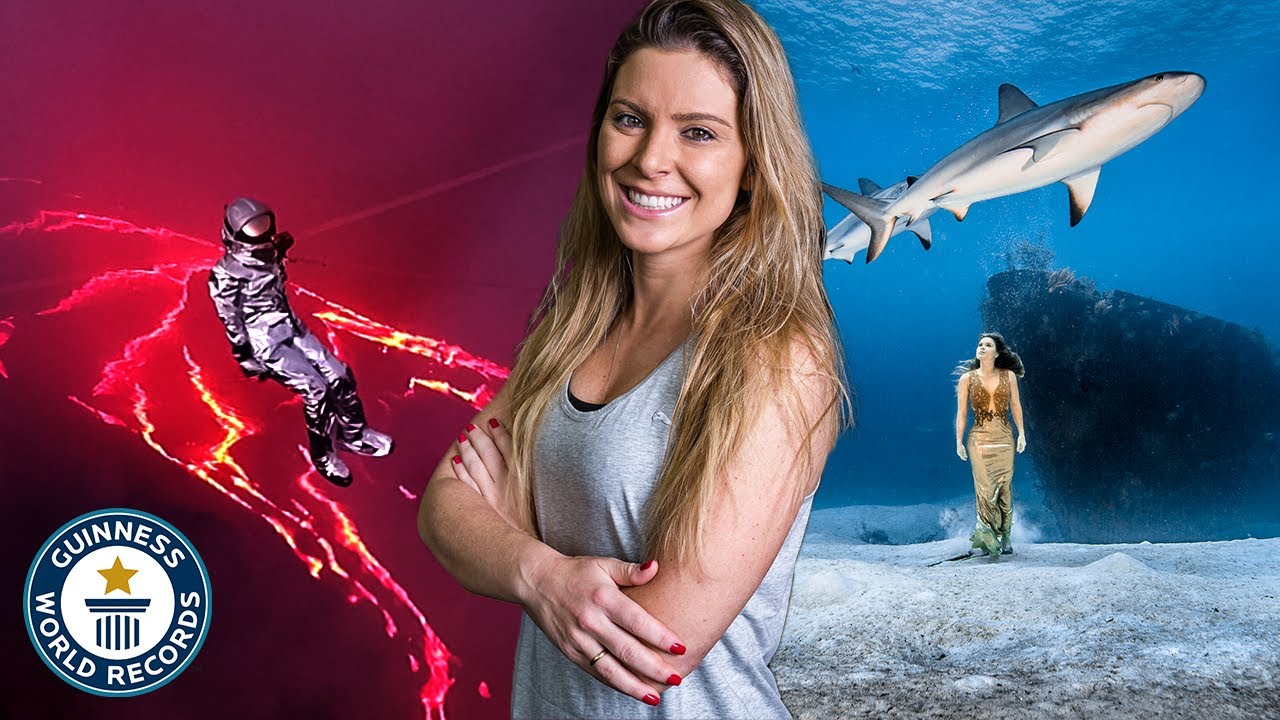 Extreme adventurer enters VOLCANO! - Guinness World Records