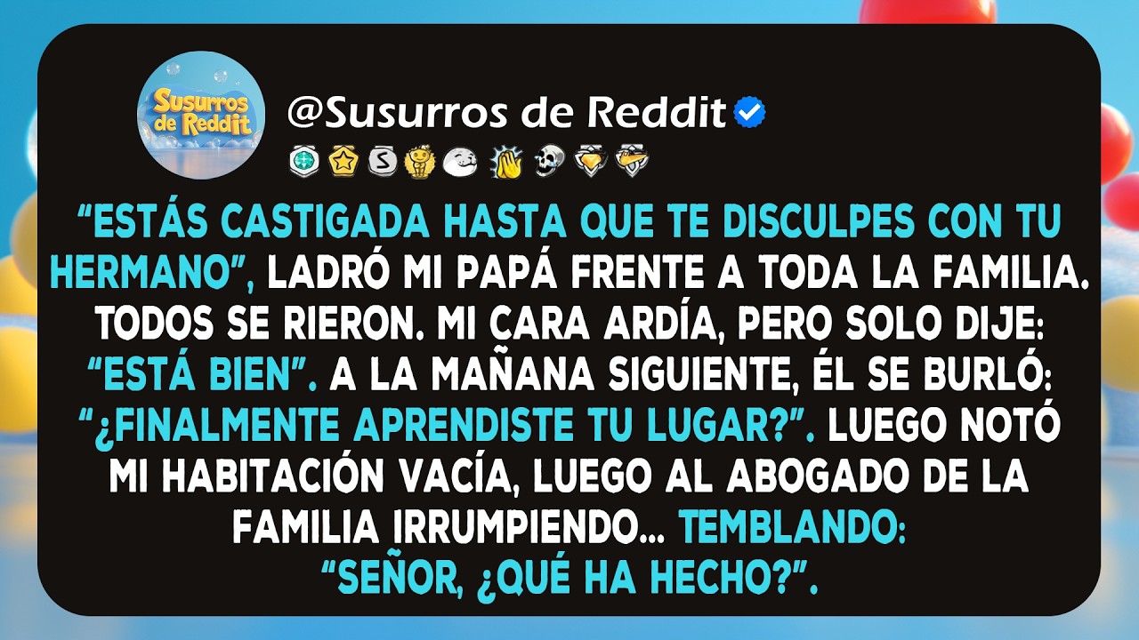 Mi padre me castigó delante de 30 familiares. A la mañana siguiente, su abogado lo expuso todo.