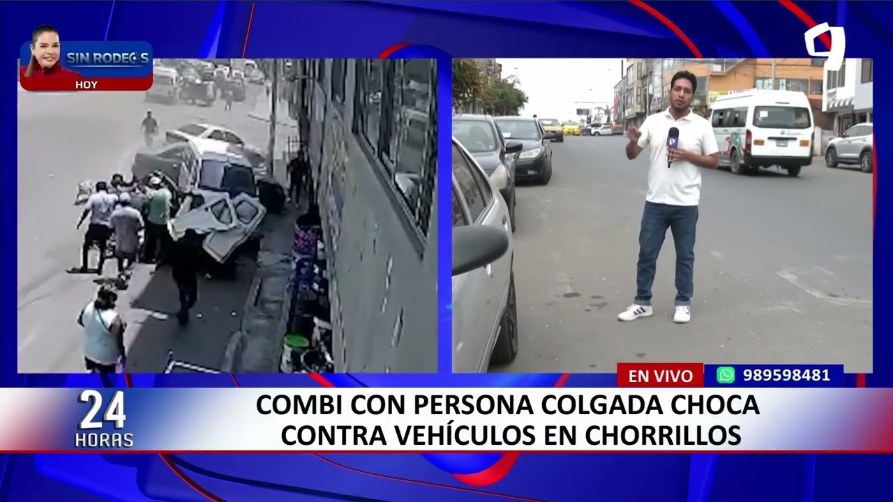 Al menos tres heridos deja despiste de combi en Chorrillos