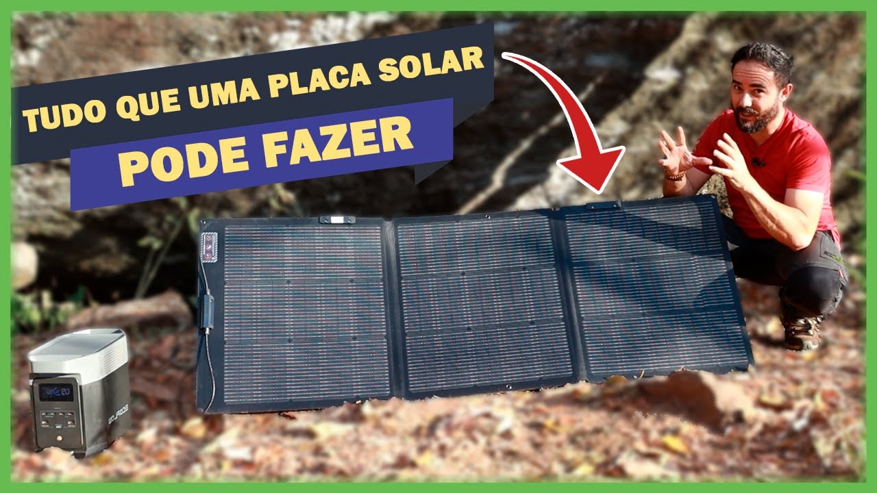 Review placa solar portátil da Ecoflow e estação de energia Delta 2 - Deixa eu Ver Ep. 128
