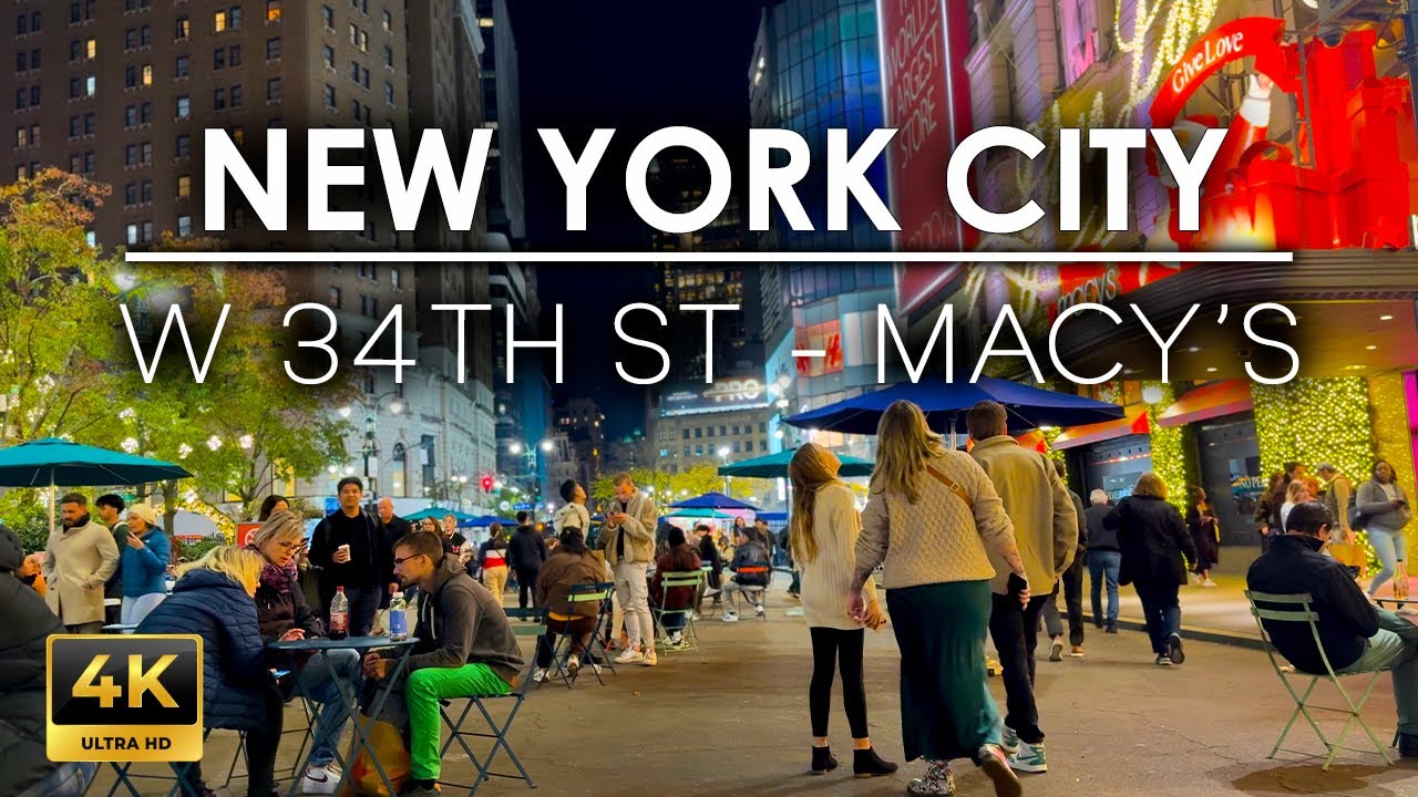 ASMR W 34th St. NYC - Macy's Herald Square True City Sounds!