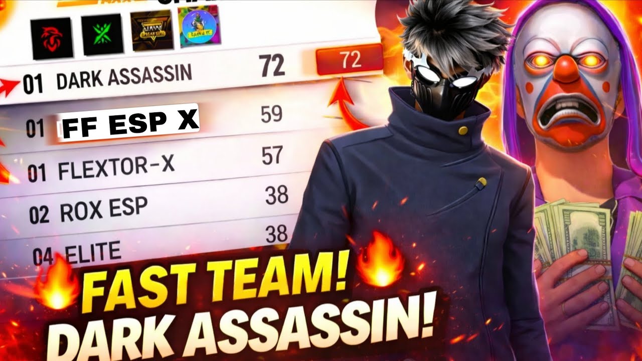 DARK ASSASSIN TOP 1🏆 FreeFire Tournament Highlights