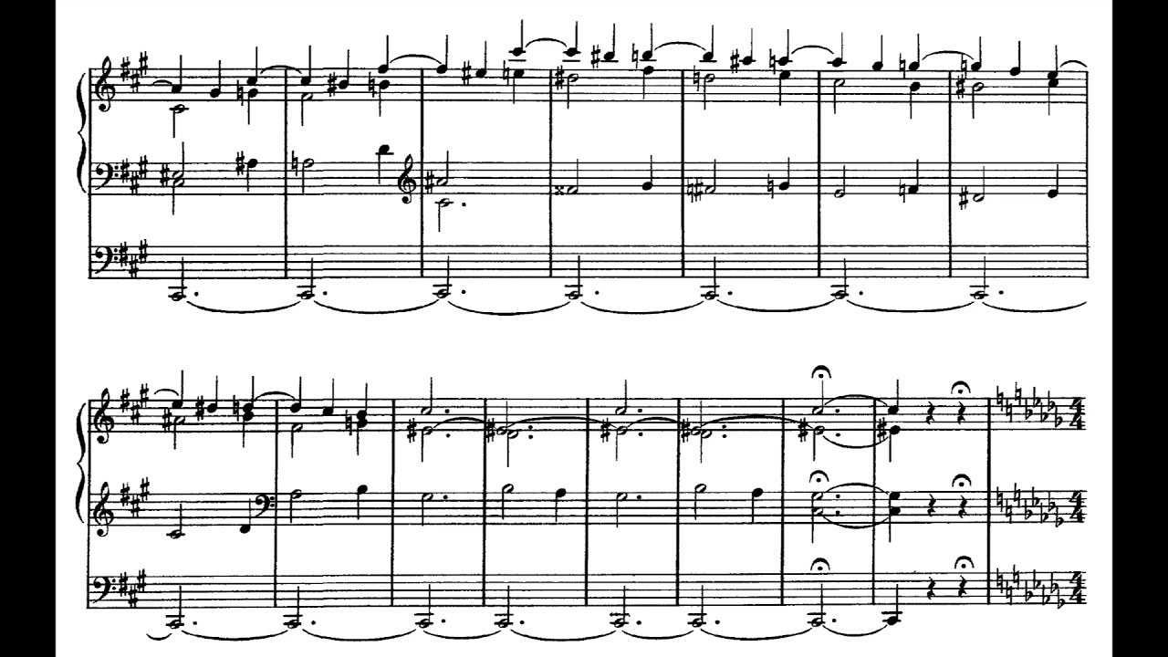 Camille Saint Saëns - Fantaisie No. 2 for Organ, Op. 101 (1895) [Score-Video]