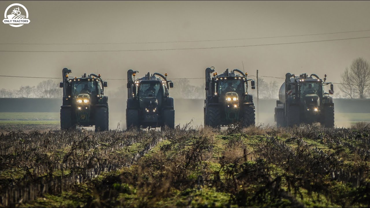 John Deere 6210R, 6215R & Fendt 724 S4, 924 SCR + 4xRavizza MaxiCargo 200 | MASON SNC | ᴴᴰ