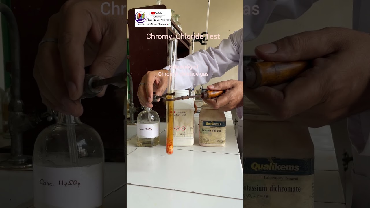 Chromyl Chloride test with Practical Guru Monu Sharma