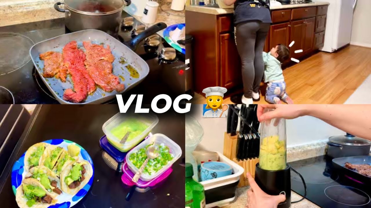 TARDE TRANQUILA ✨Cocinando tacos de carne en casa 🌮 🏡 