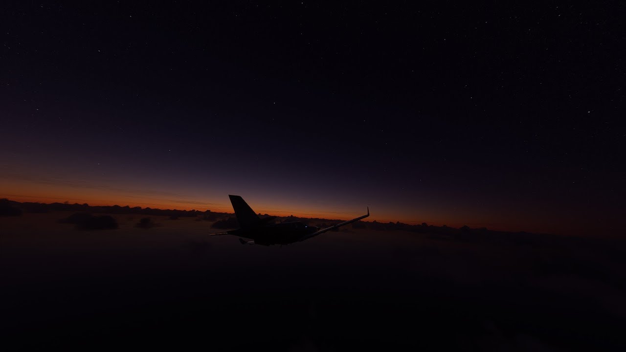 Chill Music - 2 Hrs of Stars in Flight Simulator 2020