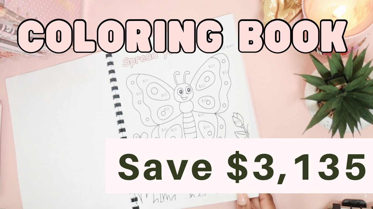 COLORING BOOK SAVINGS IS HERE!! | Cash stuffing | Savings challenge