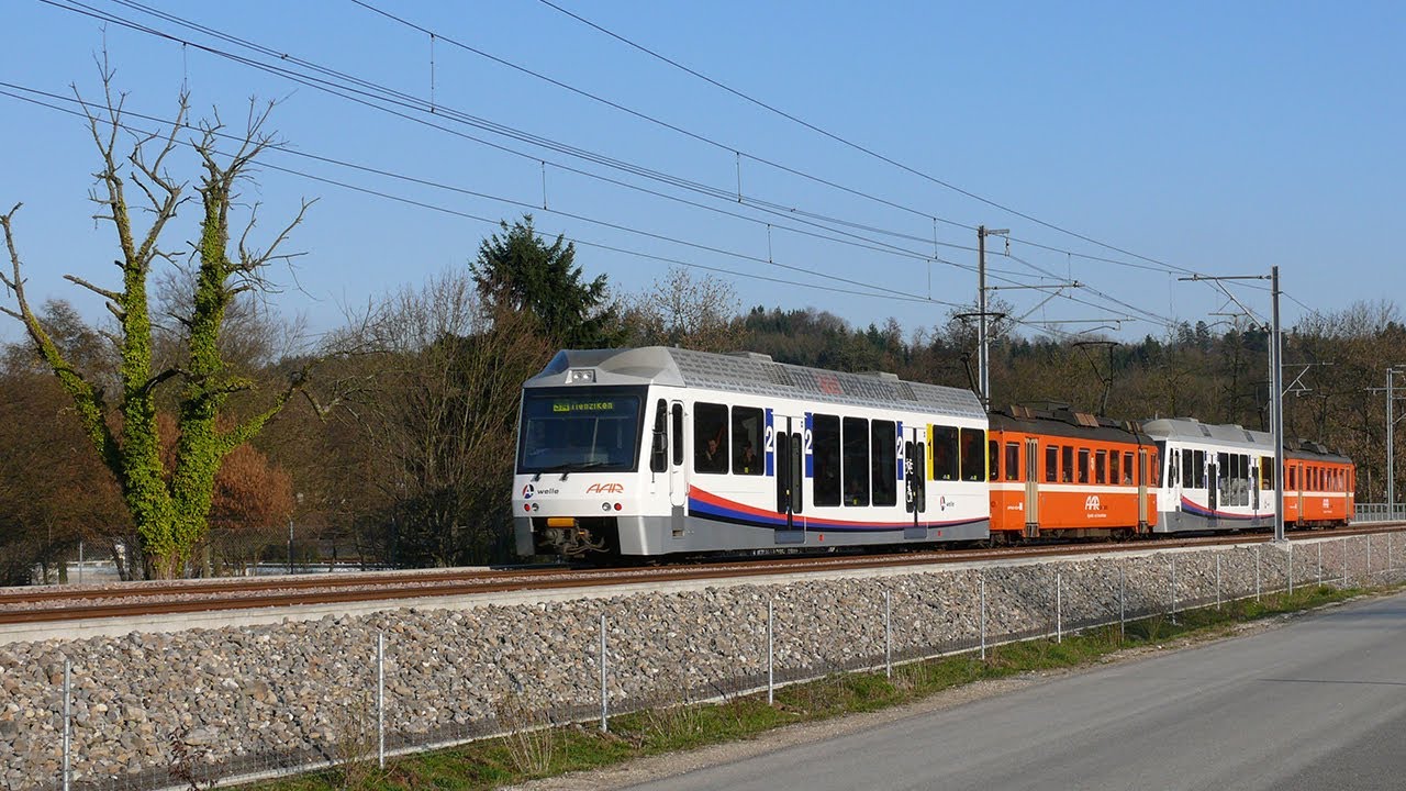 WSB Aarau-Suhr auf neuer Trasse / s´farbig Bähnli