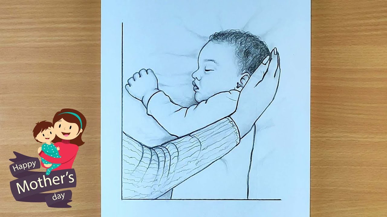 Mother's day drawing simple steps |  رسم عيد الأم | desenho dia das mães @SureshArtsFam