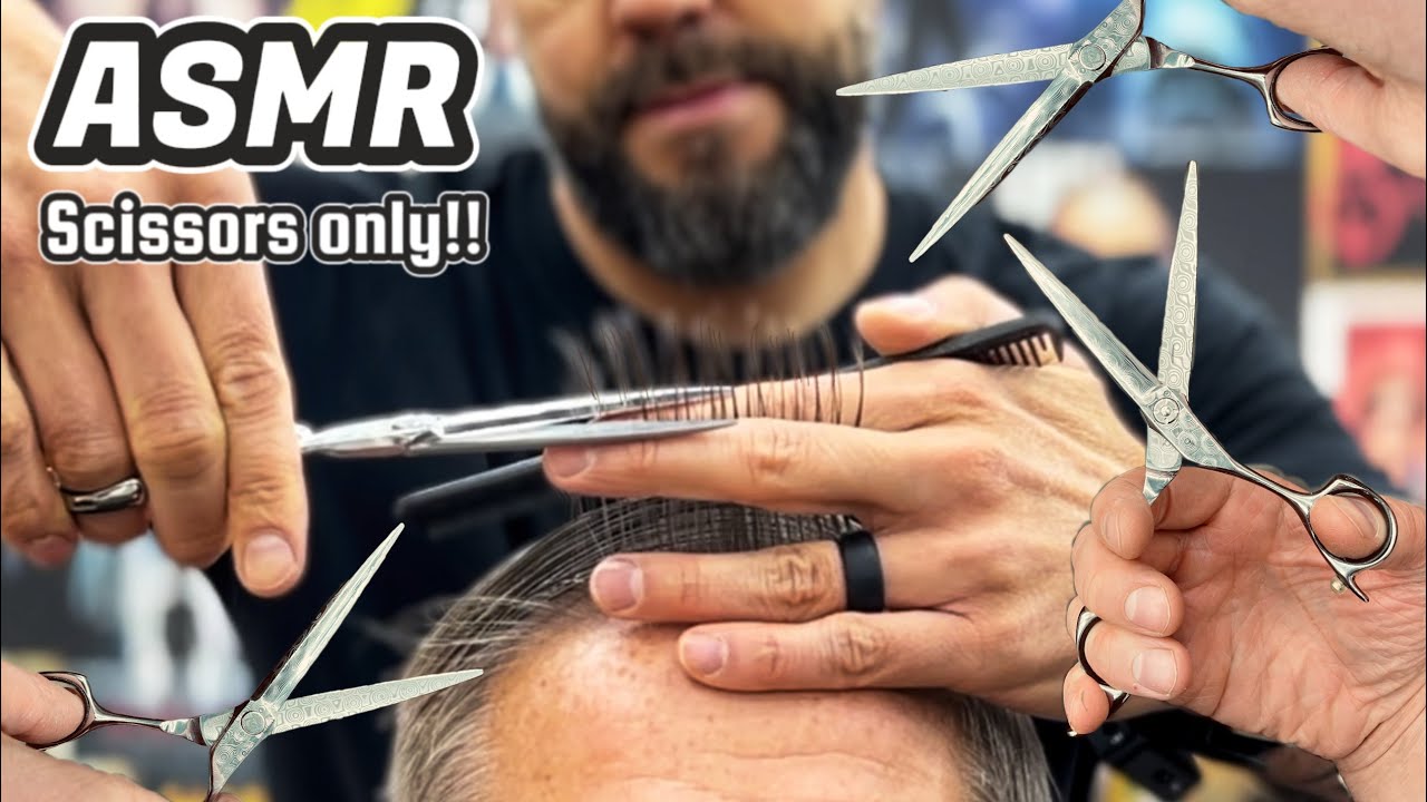 ULTIMATE ASMR Scissor Triggers and best crunch sounds EVER!! #asmrbarber #asmr