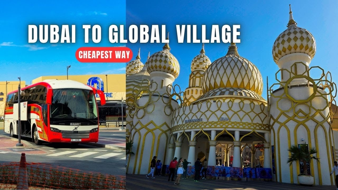 Dubai to Global Village by Bus |(CHEAPEST WAY)| How to reach Global Village | iamsajaved |#dubai
