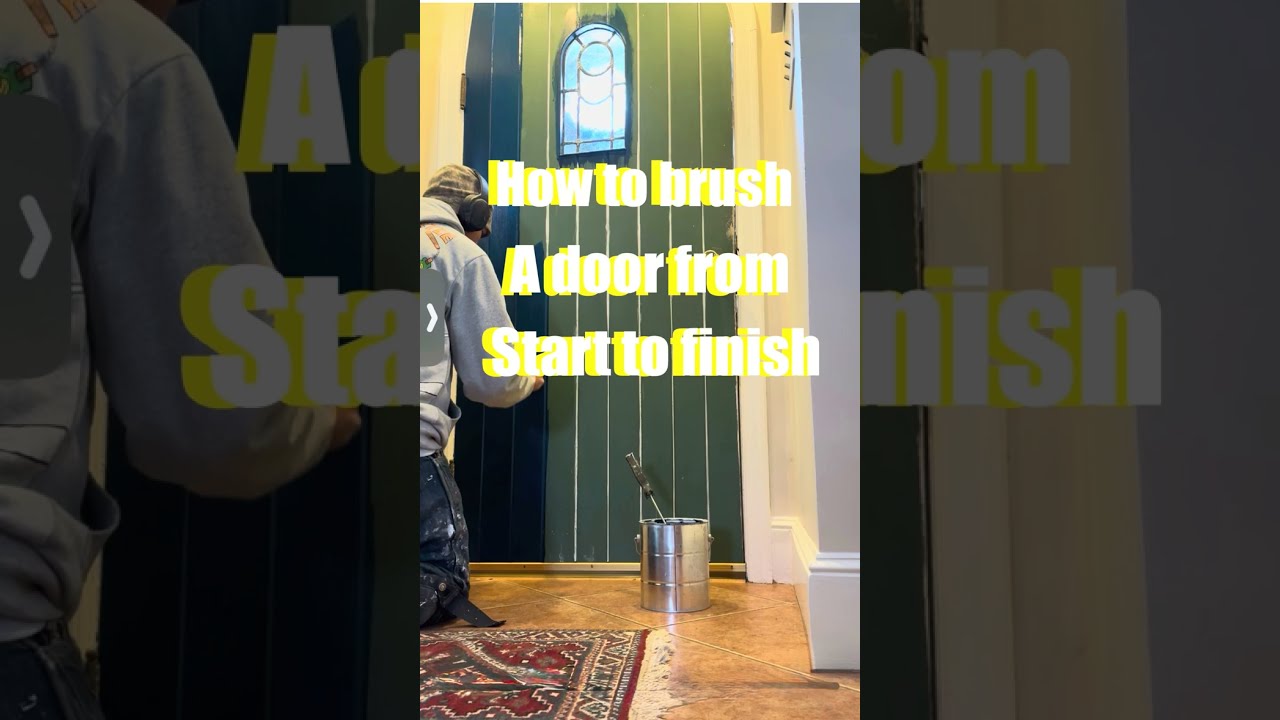 How to paint a front door from start to finish full video 