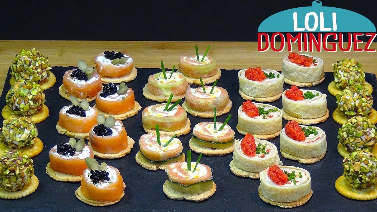 Canapés o aperitivos de ahumados. ESPECIAL NAVIDAD. Fáciles y deliciosos. Loli Domínguez