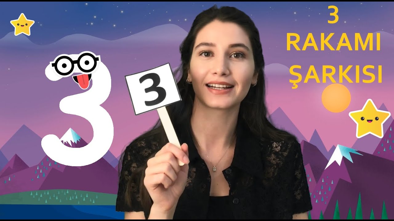 3 Rakamı Şarkısı | &Uuml;&ccedil; Sayısı &Ouml;ğreniyorum | Sayı Şarkıları