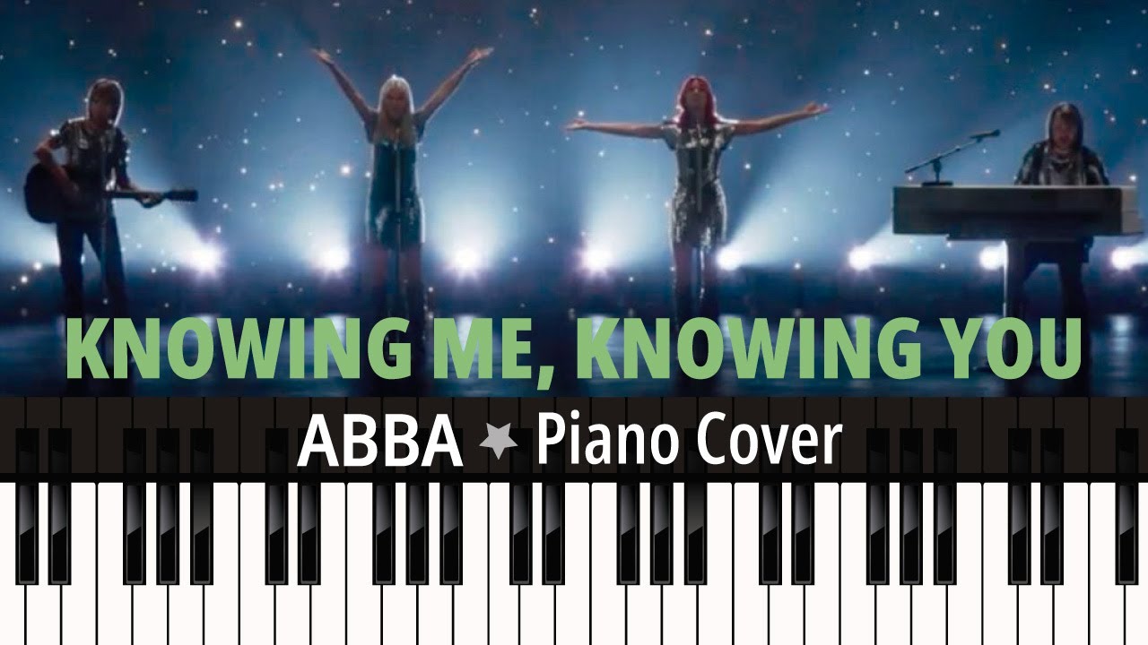 Knowing Me, Knowing You (1977) ABBA - TUTORIAL piano cover + sheet music
