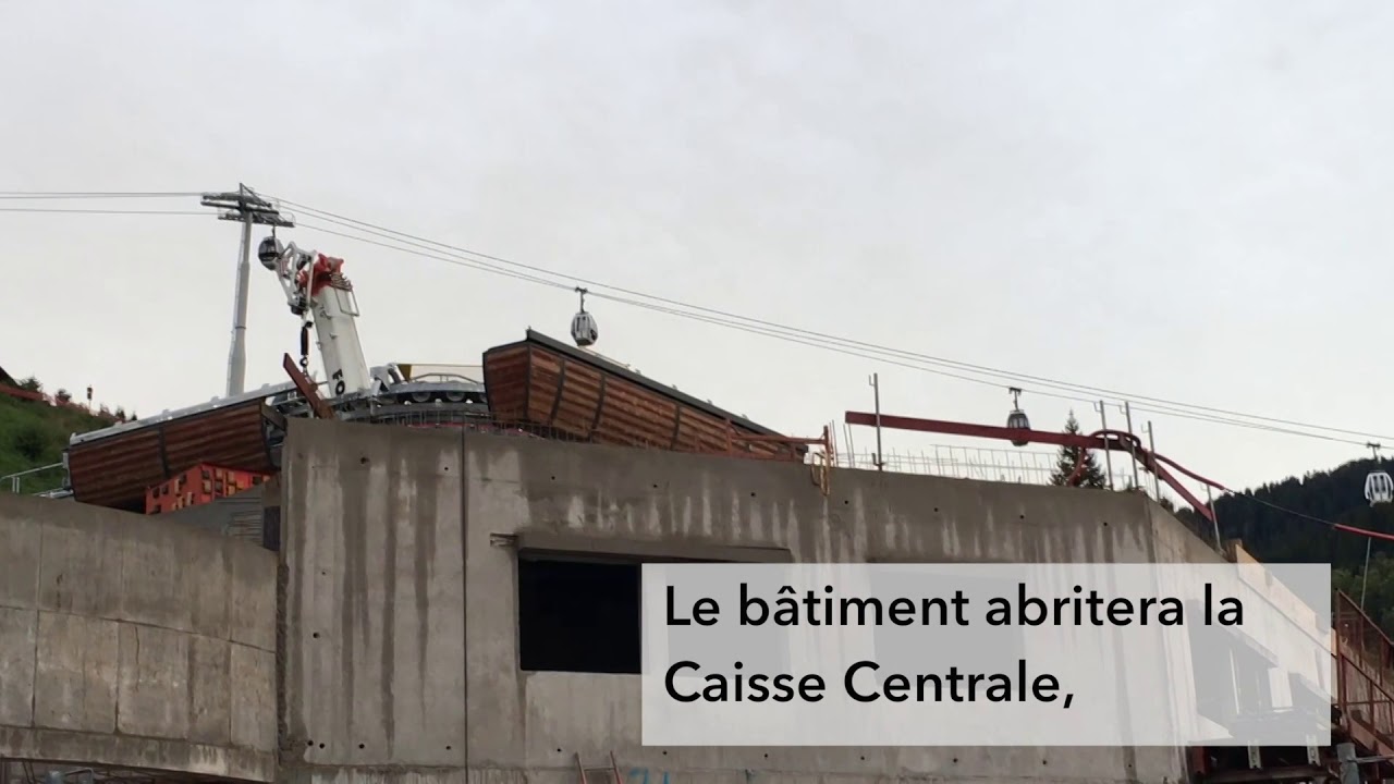 Construction du TSD6 du Crêt du Merle à La Clusaz - le 09 septembre 2017
