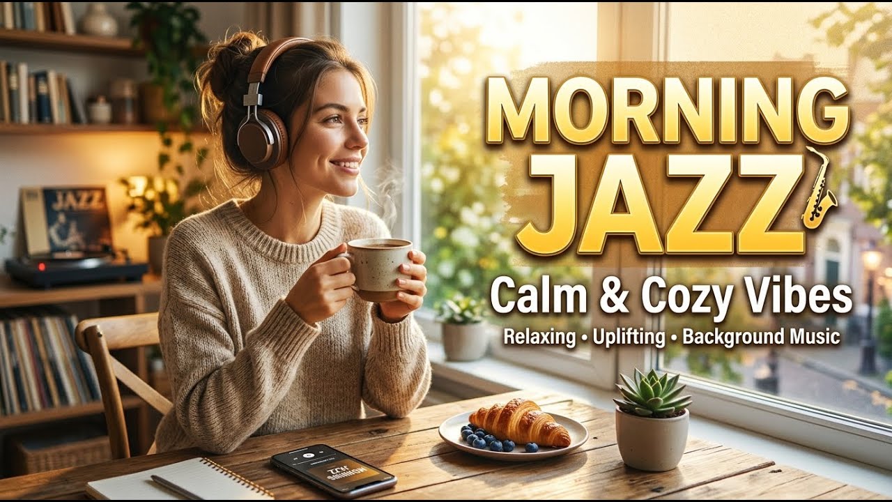 Smooth Instrumental Jazz Cafe and Bossa Nova for Peaceful Morning Coffee Ambience