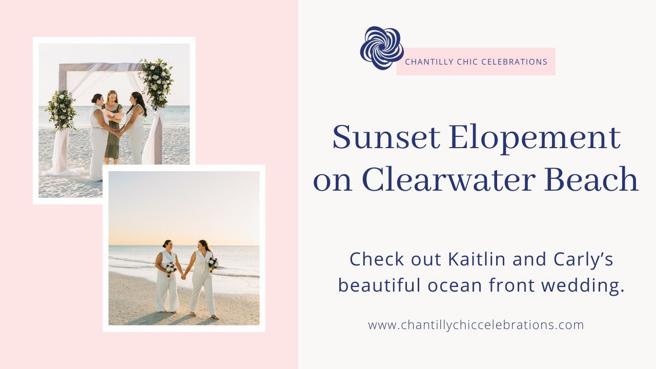 Clearwater Beach Sunset Elopement for LGBTQ Couple