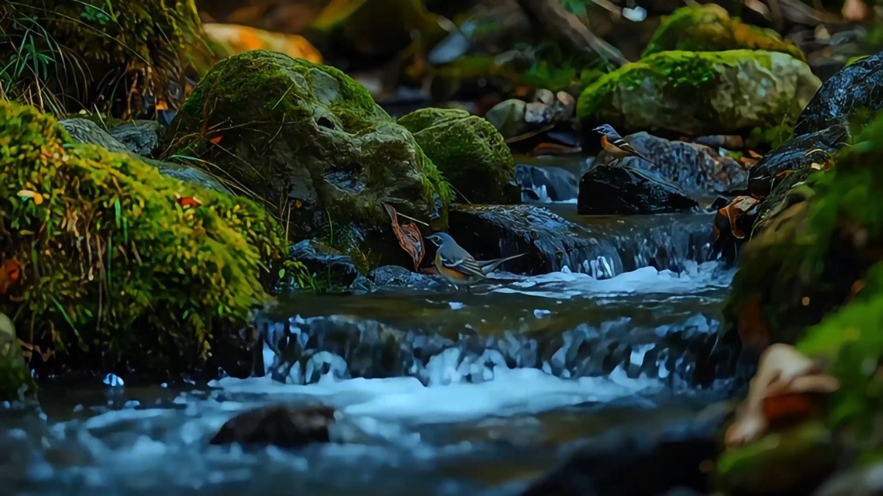 Relaxing River Sounds with Birds for Deep Sleep, Stress Relief & Meditation | Nature Healing