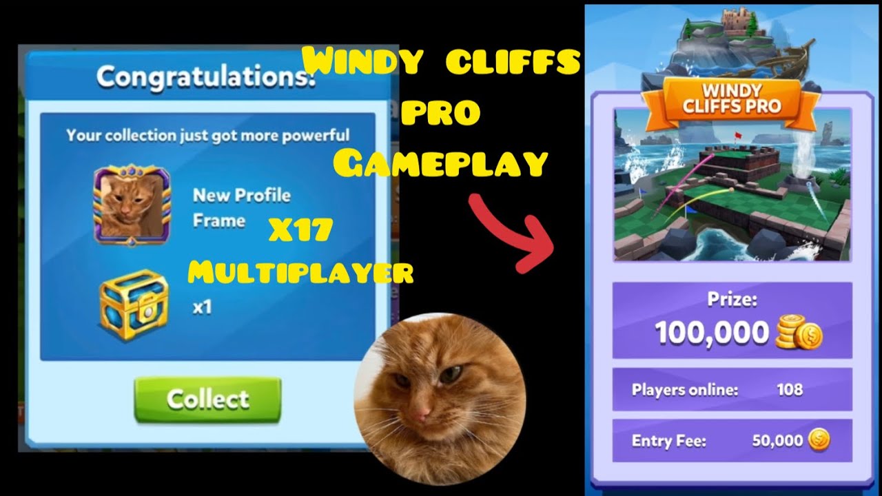 Windy cliffs pro gameplay + new multiplayer | golf battle