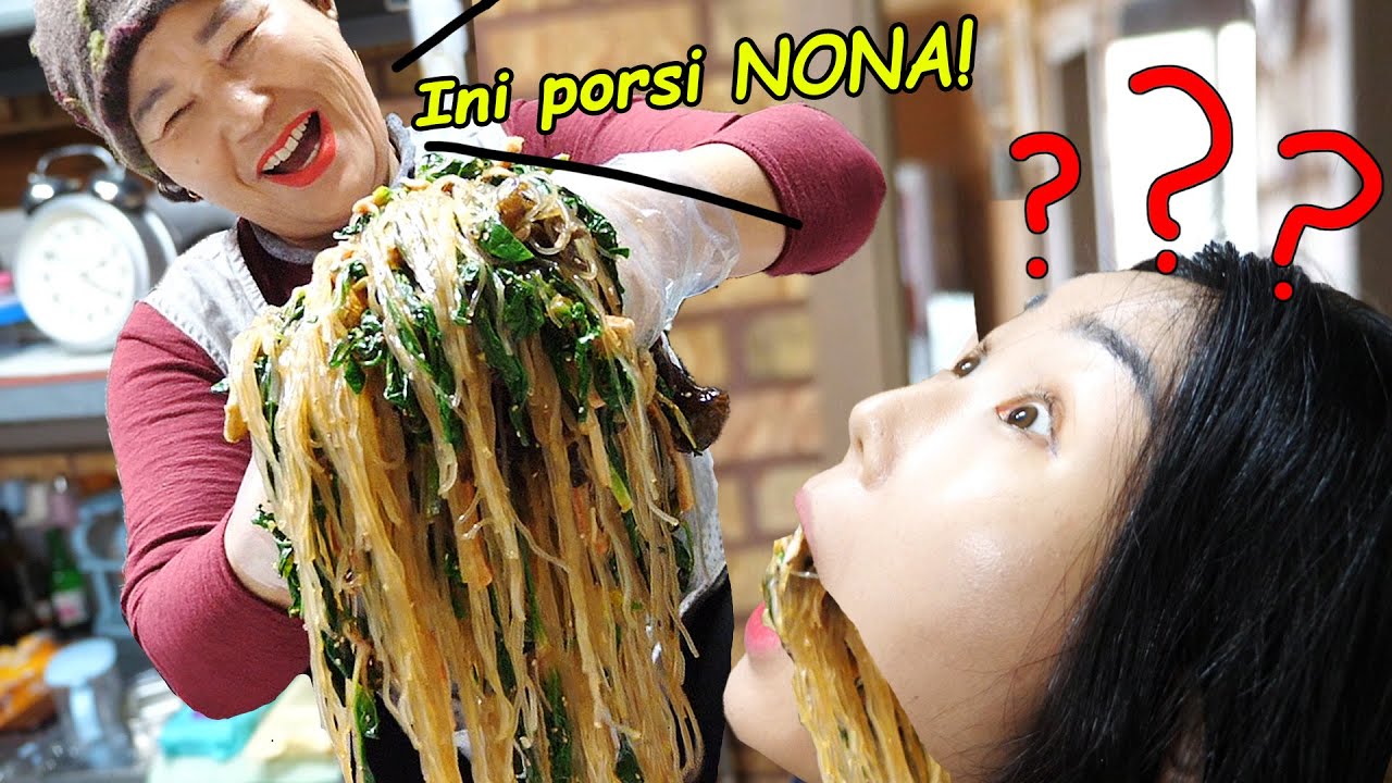 Masak 60 porsi tapi kok dibilang porsi Nona..? Mukbang masakan hari raya Korea!