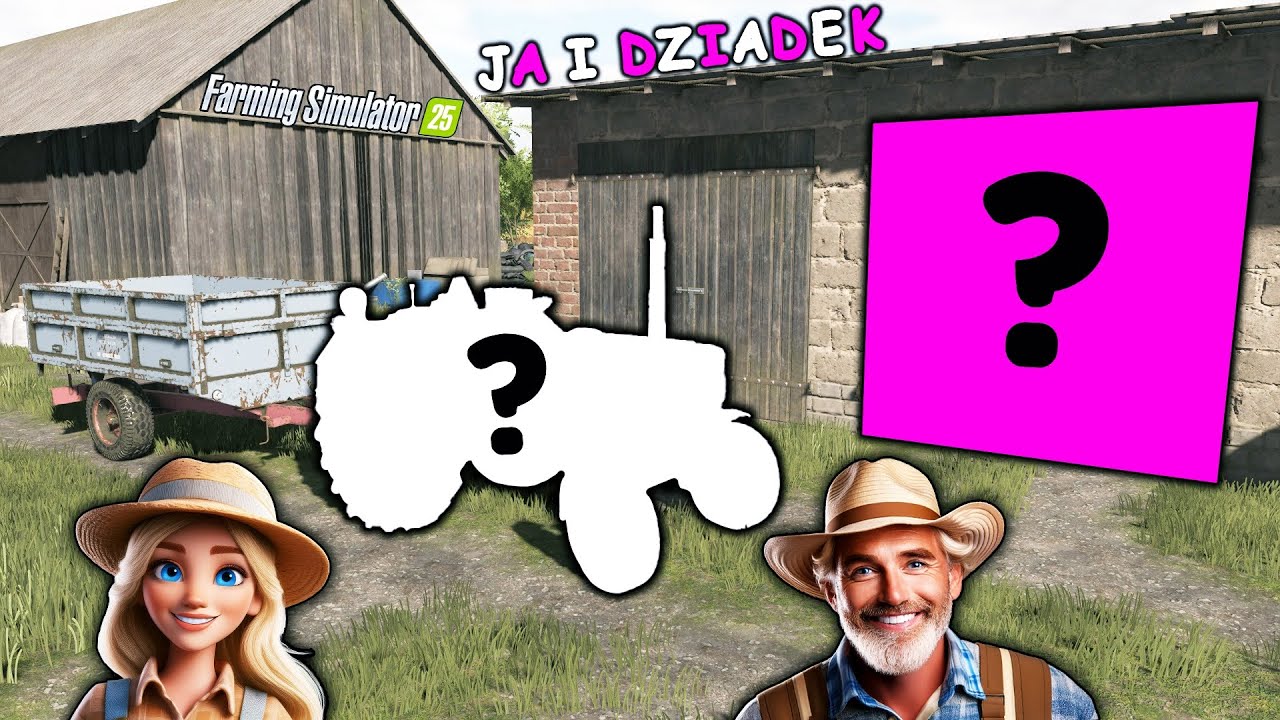 DZIADEK POKAZUJE MI CO SKRYWAJĄ BUDYNKI😱 MA PIĘKNY CIĄGNIK I MASZYNY😍【 JA I DZIADEK 】②