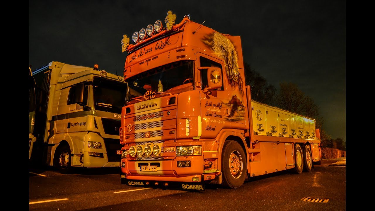 Fa W. VAN WIJK SCANIA 144 530 LOUD V8 SOUND [ONBOARD]