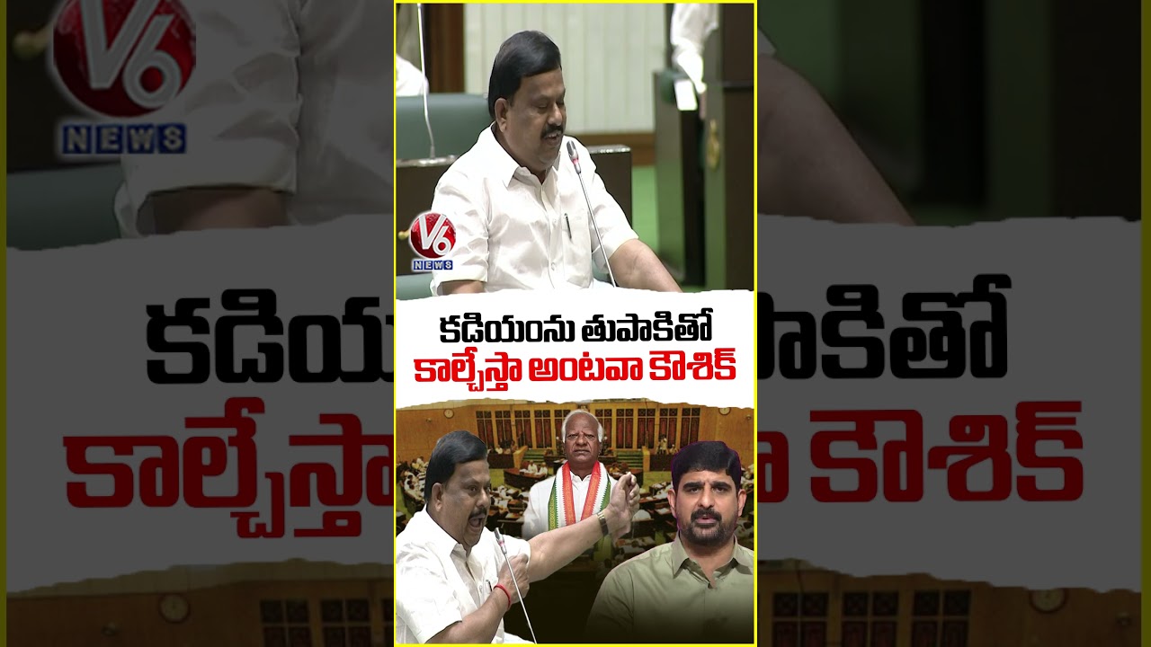 కడియంను తుపాకితో కాల్చేస్తా అంటవా కౌశిక్ : MLA Balu Naik | V6 News