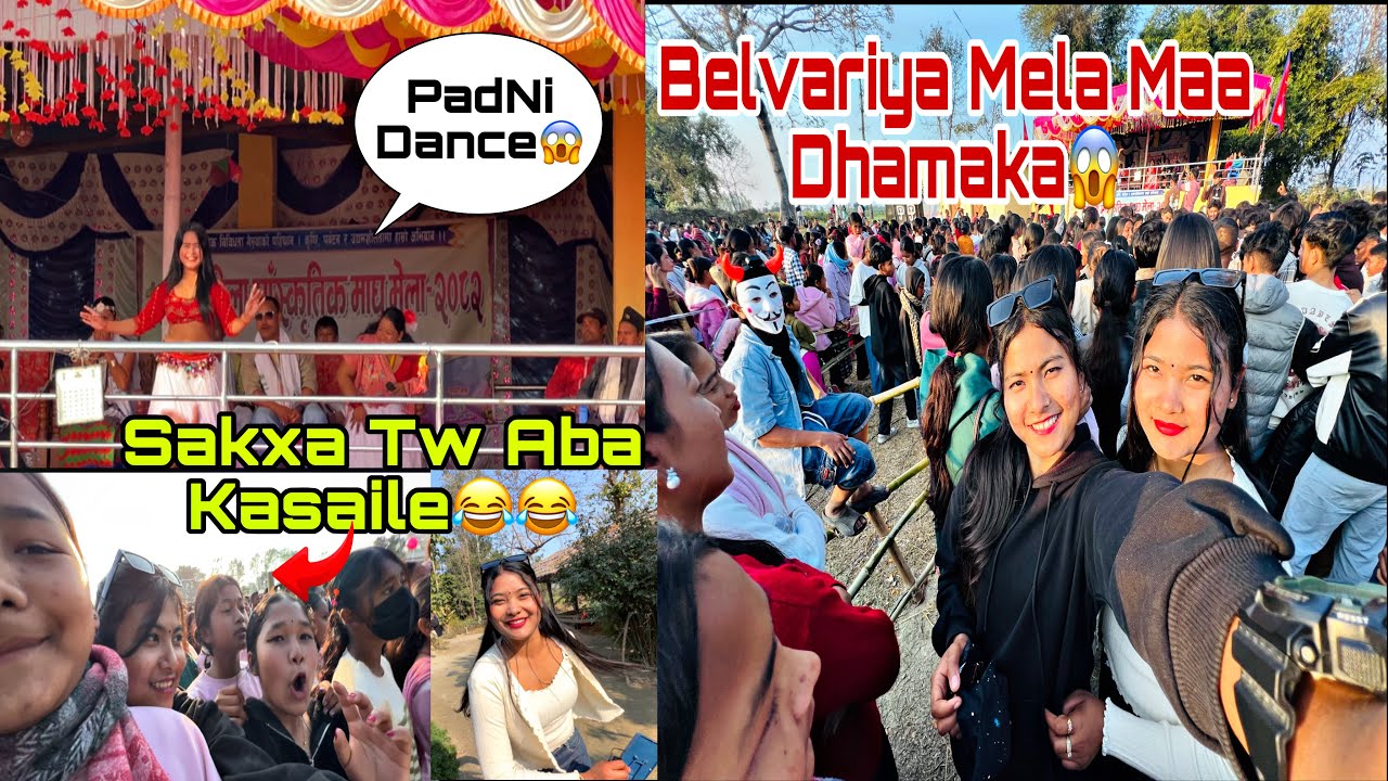 BELVARIYA MELA MAA HANGAMA FANS HARU KO😱😘||Sanjana❤️Tharu||vlog🥀