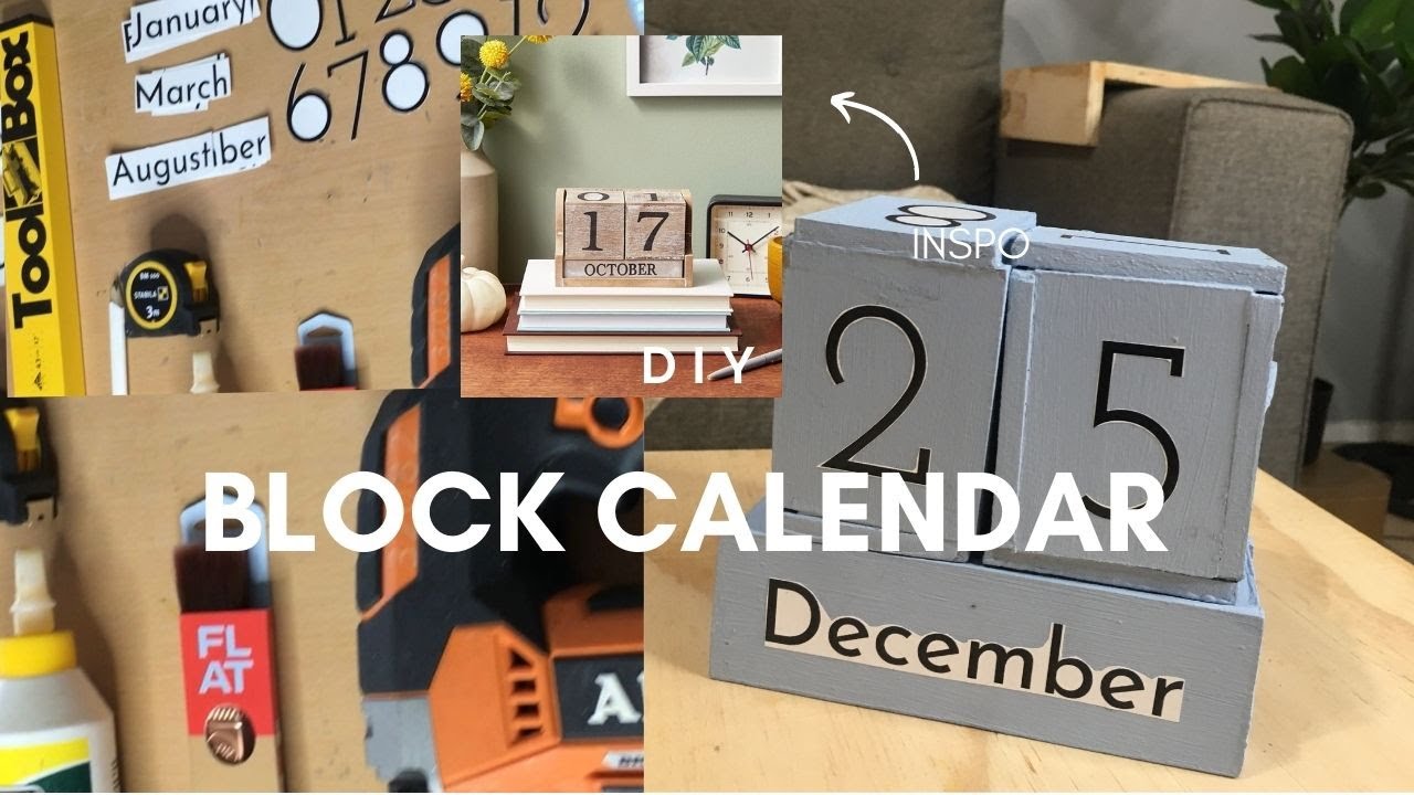 Block Calendar |Christmas Gift Inspo |DIY Yolande