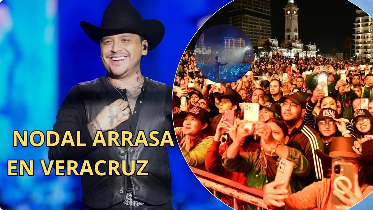 💥Christian Nodal arrasa en Veracruz tras la polémica: concierto histórico en pleno Carnava