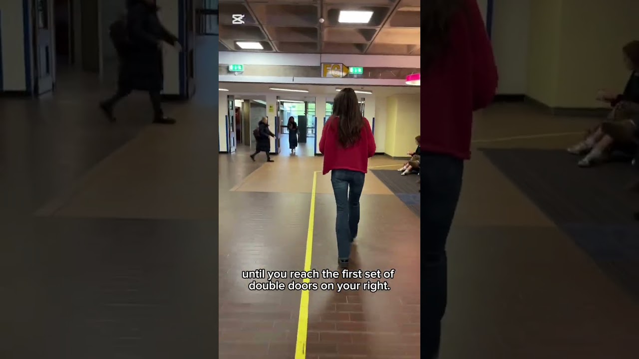 How to get to Exam Room F104 Newman from the James Joyce library