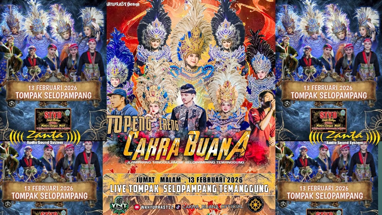 🔴LIVE TOPENG IRENG CAKRA BUANA - TOPENG IRENG & GEDRUK  STYB LIVE  TOMPAK SELOPAMPANG TEMANGGUNG