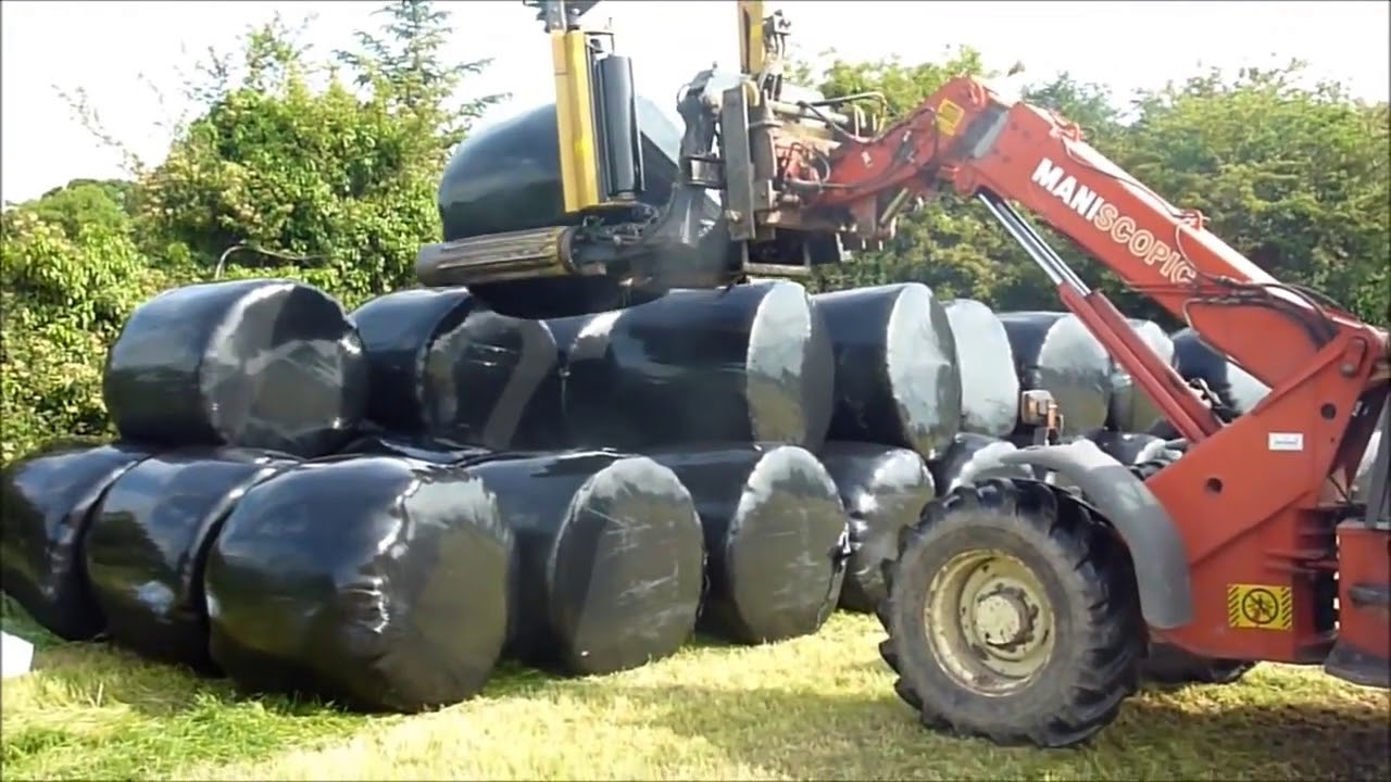 World Amazing  Modern Agriculture Heavy Equipment Mega Machines  Tractor Hay Bale Handling