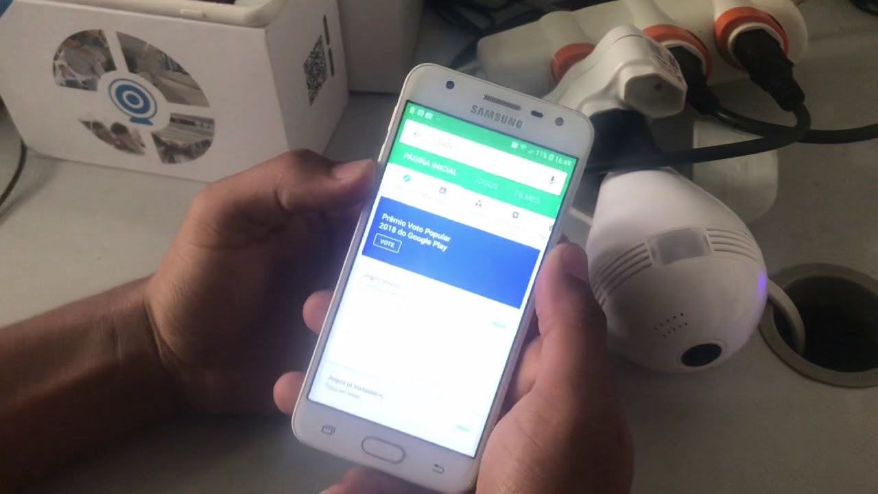 Ajuste Lâmpada espia APP V380s Wifi Dados Moveis