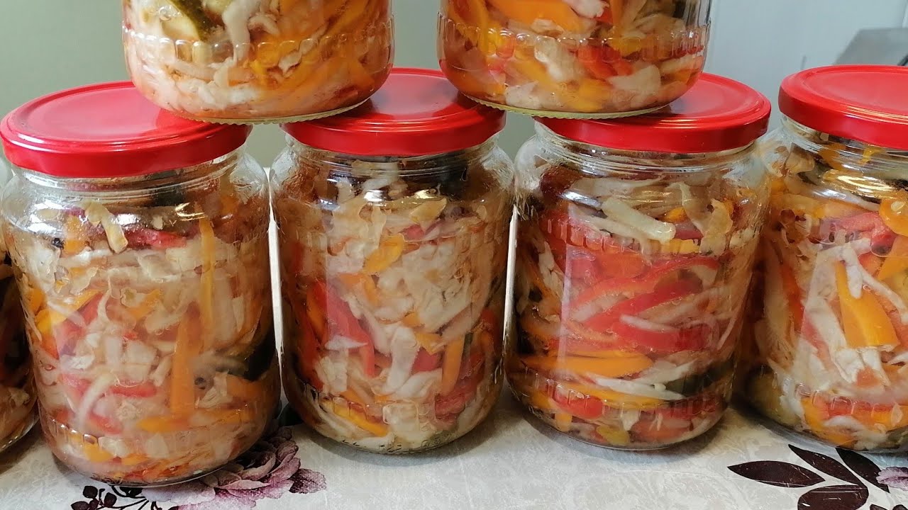 #Салат овощной,, кубанский,, готовим в автоклаве,, Малиновка 3,, классический.
