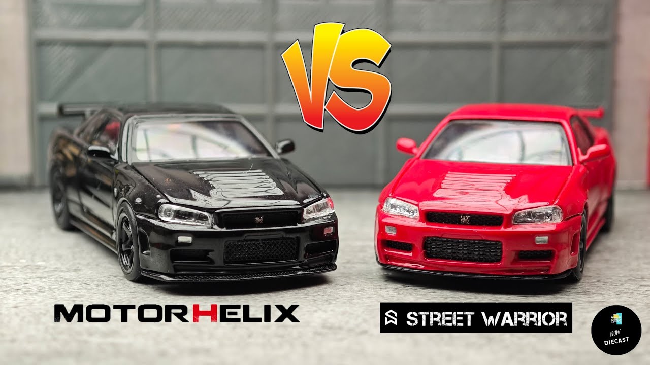 Nissan Skyline GT-R R34 Nismo Z-Tune by Motorhelix VS Street Warrior | Brand COMPARISON