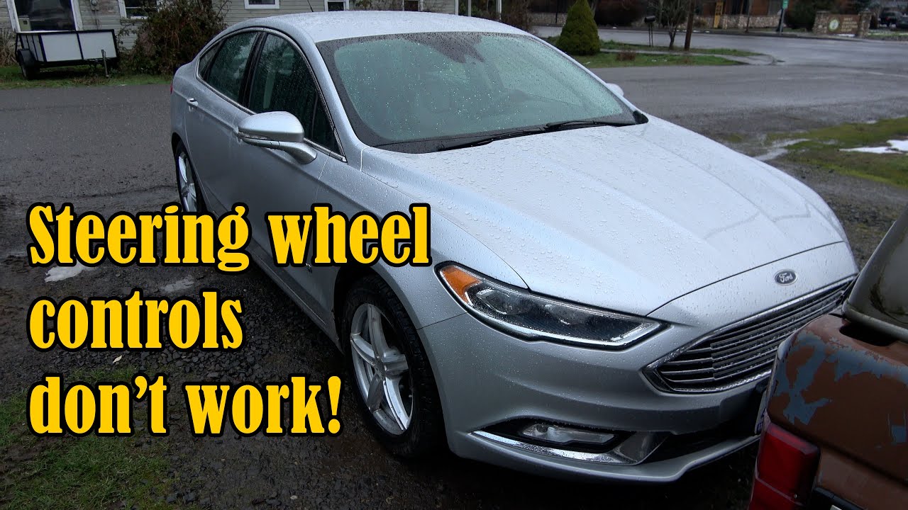 2017 Ford Fusion Steering Wheel Controls Don't Work | Clock Spring Replacement