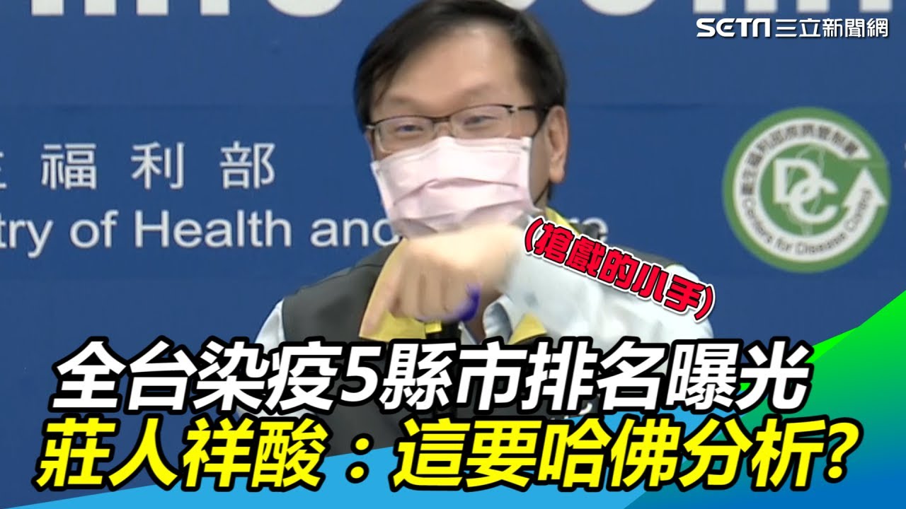 全台染疫5縣市排名曝光！莊人祥霸氣酸：這還要哈佛分析？｜三立新聞網SETN.com