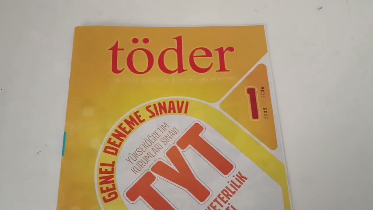 TÖDER Türkiye Geneli deneme yorumum