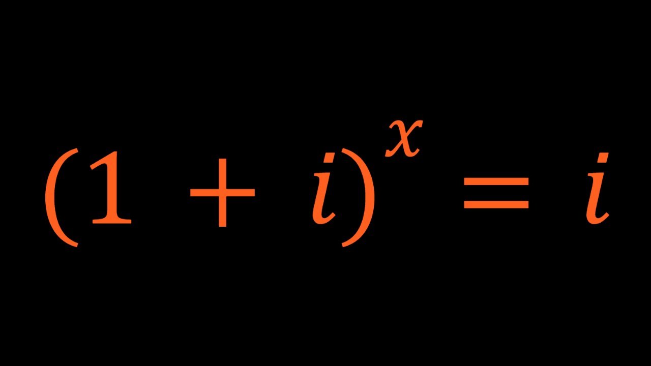 A Nice Exponential Equation | Math Olympiads